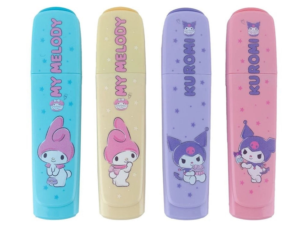 Набір маркерів текстових Highlighter Куромі 4 шт, Kuromi, Kite