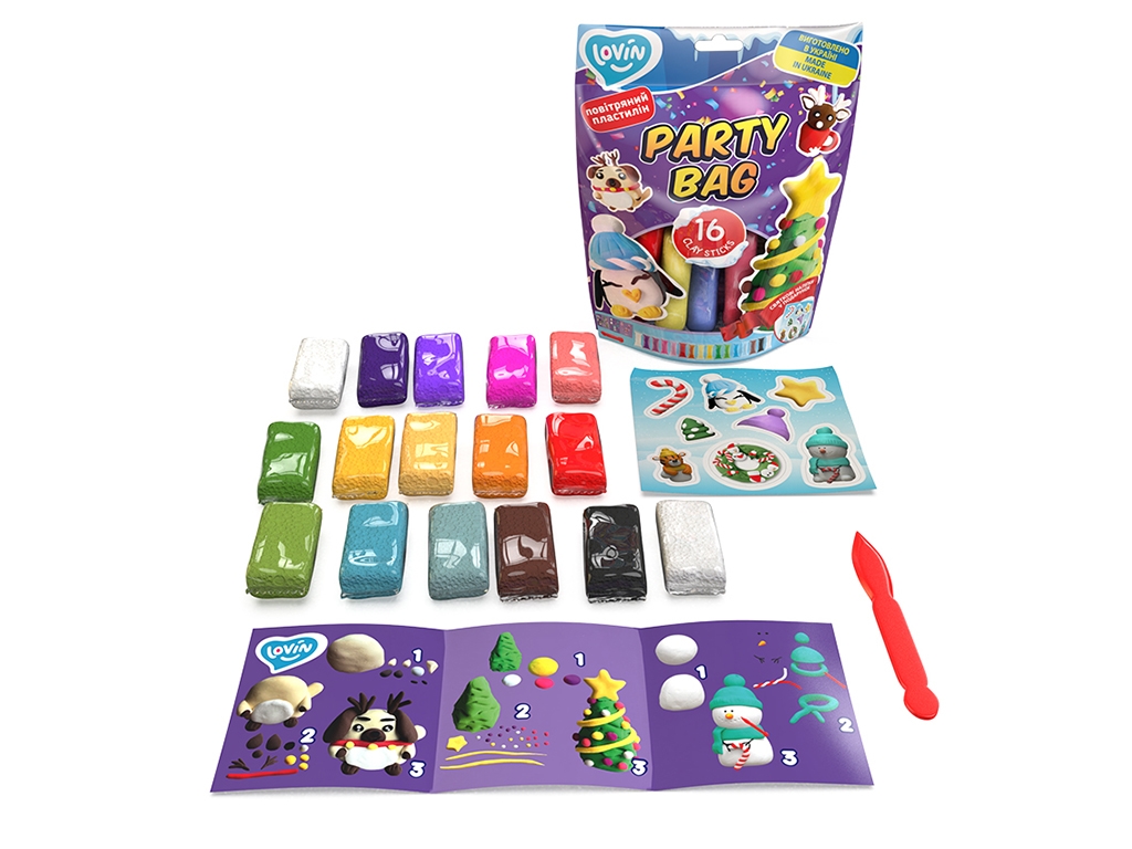 Набір повітряного пластиліну Party Bag Winter. ТМ Lovin 70157.