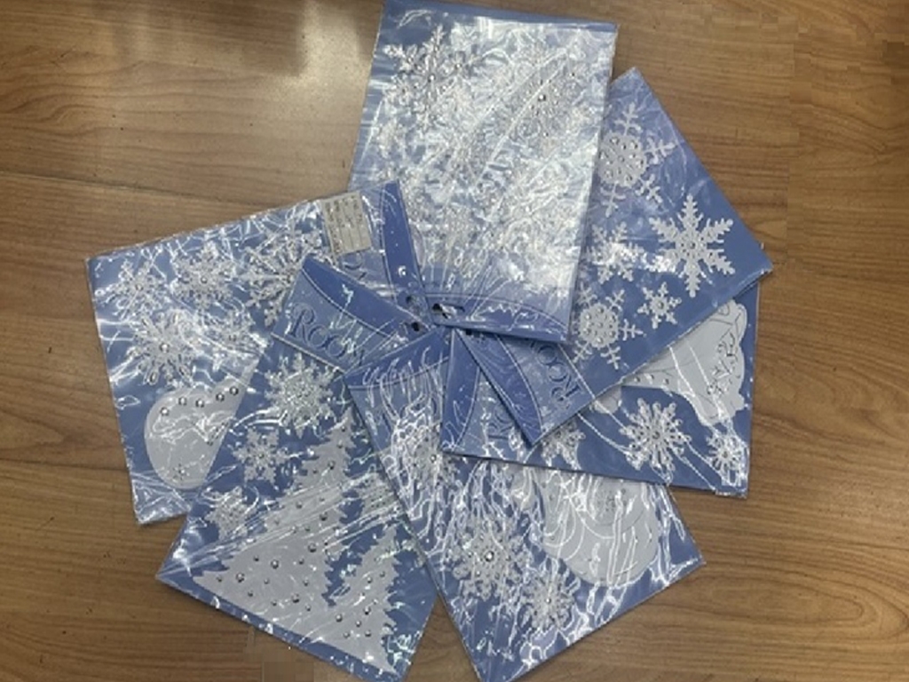 Наклейка на вікна New Year 18х23см, M50097