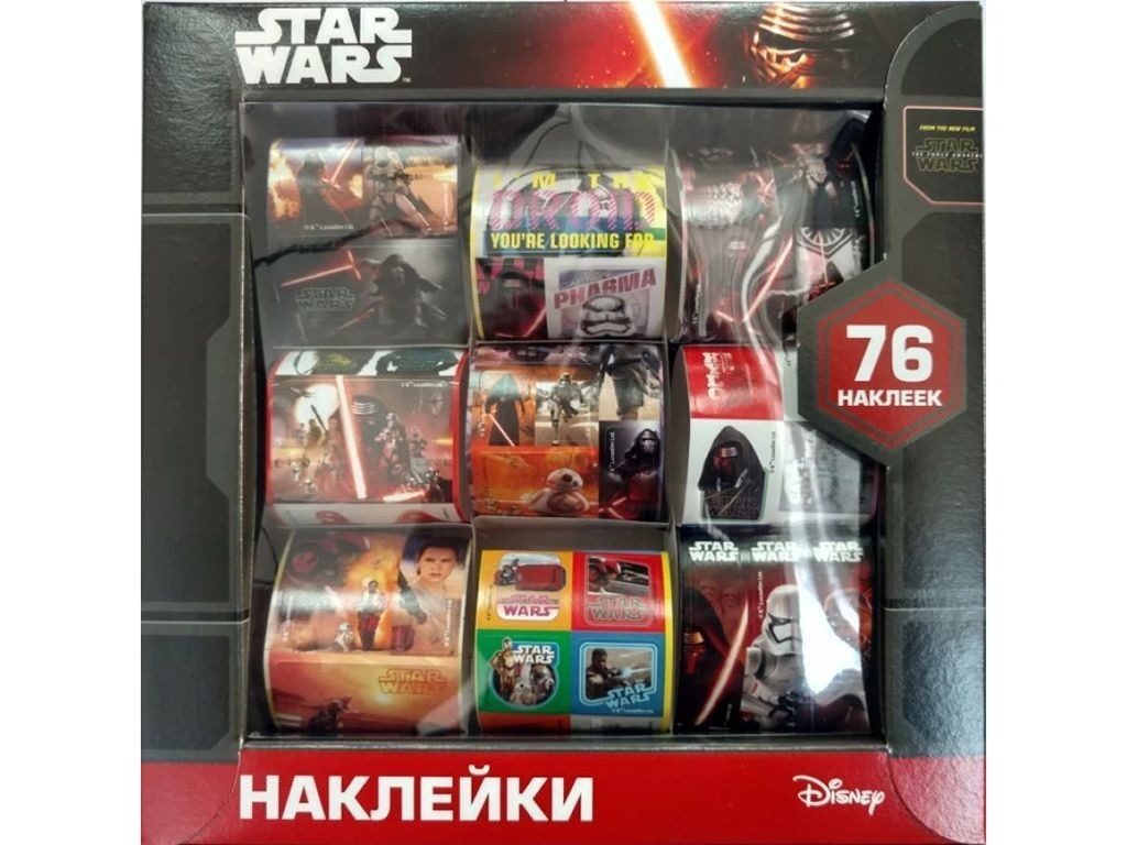 Наклейки в коробке Star Wars. Disney. Ranok Creative 13163004Р