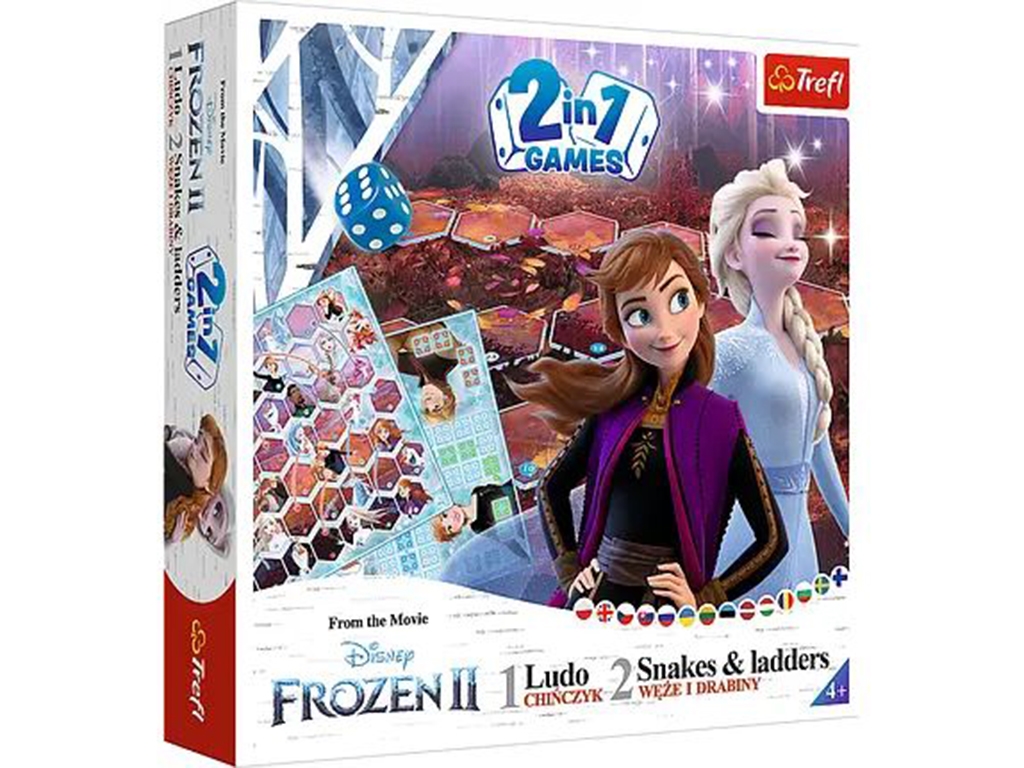 Настольная игра 2 в 1 Trefl Frozen 2 Лудо + лестницы