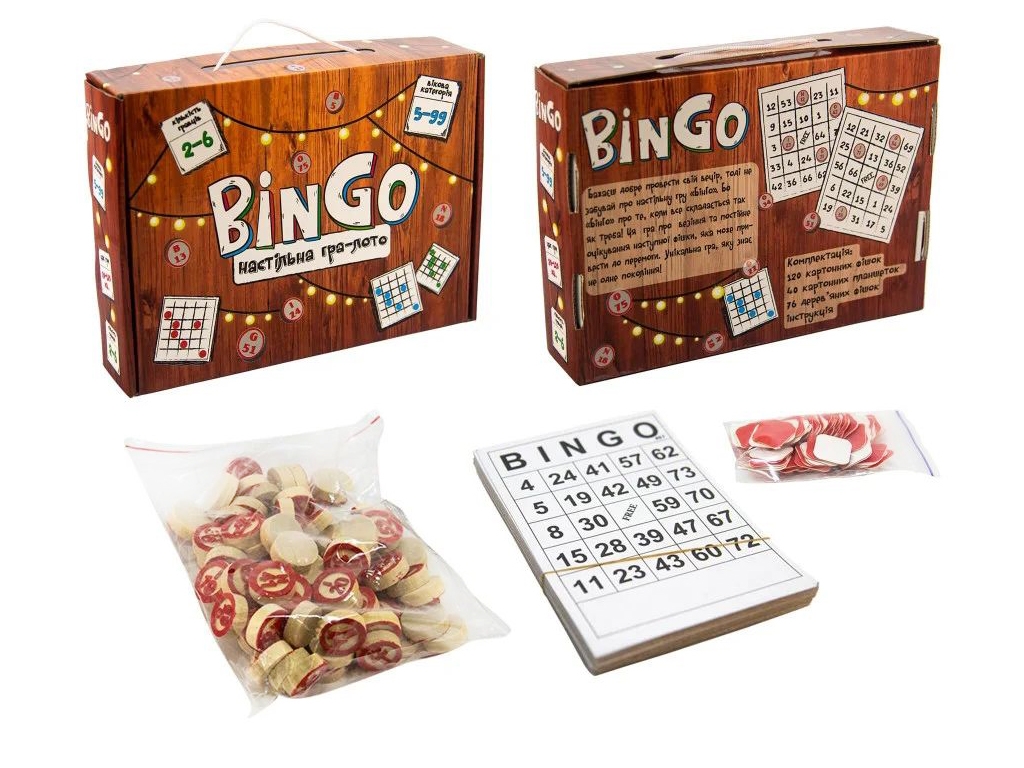 Настільна гра-Лото BinGo, Strateg 30757