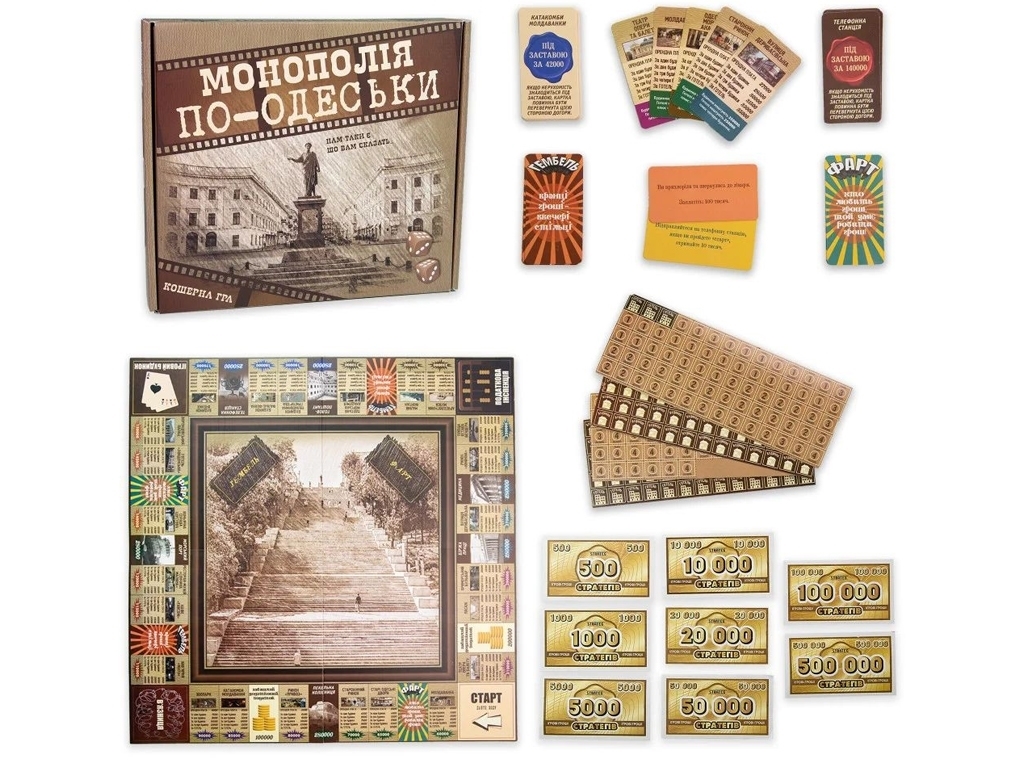 Настольная игра Монополия по-Одесски, Strateg 30318