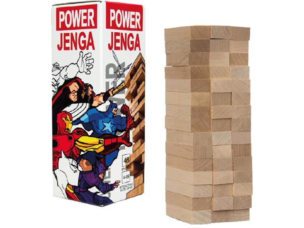 Настольная игра Power Jenga 48 брусков. Strateg 30275