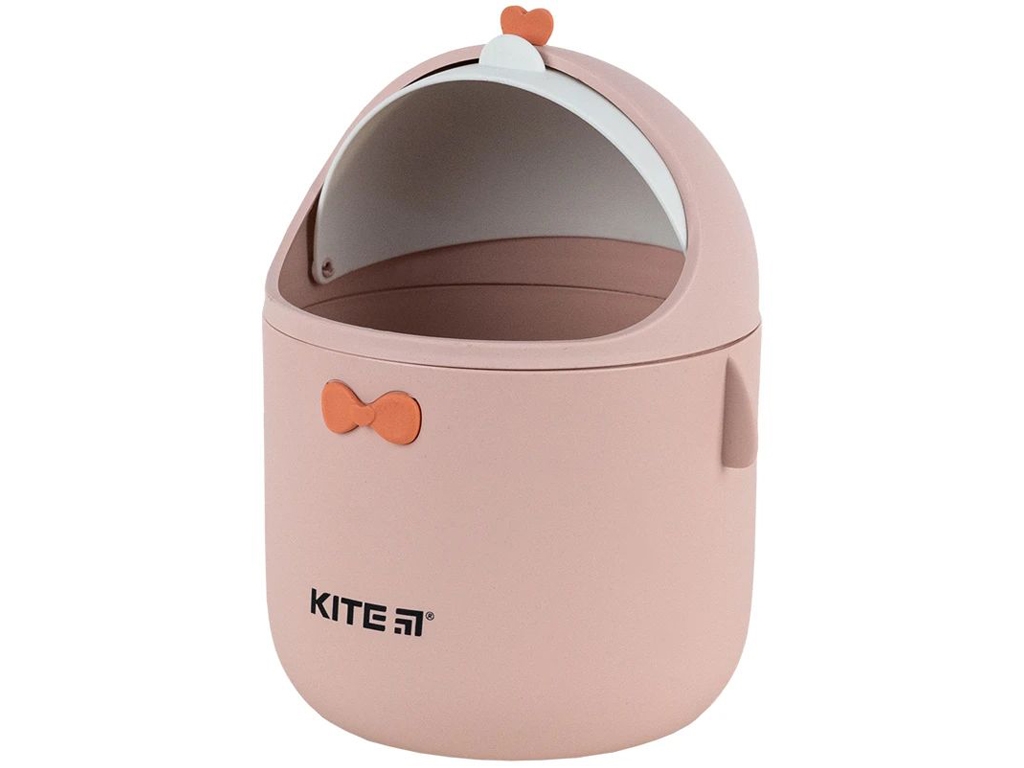 Настольный контейнер для мусора персиковый, Kite