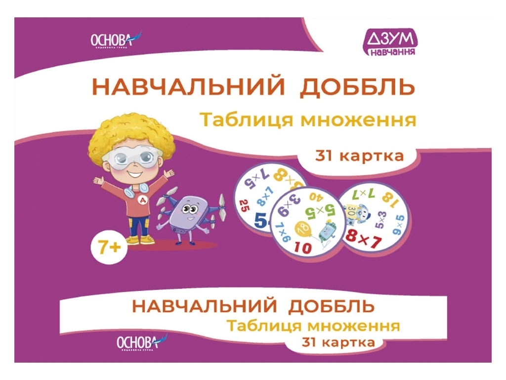 Учебный доббль, Таблица умножения, Основа