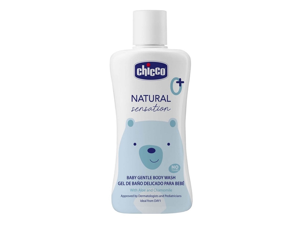 Ніжний гель для купання з алое та ромашкою Natural Sensation Без сліз 200 мл. Chicco 11529.00