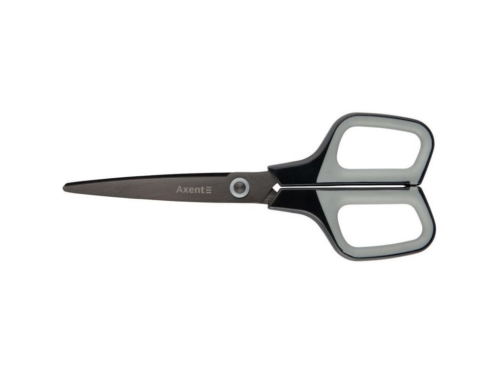 Ножницы канцелярские Titanium Lite, 19 см, графитно-серые, титановое покрытие, Axent