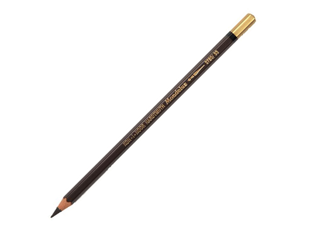 Карандаш акварельный MONDELUZ dark brown. Koh-i-Noor 3720/33