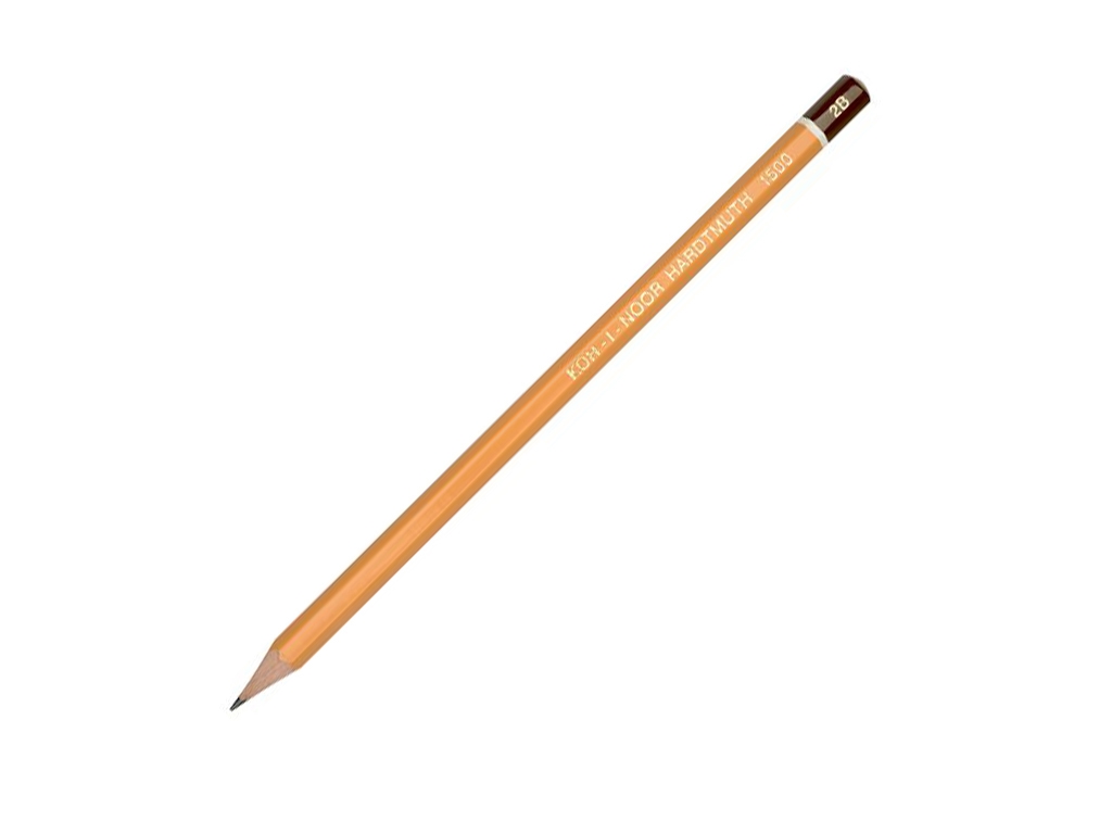 Олівець графітний 2В. Koh-i-Noor 1500.2B