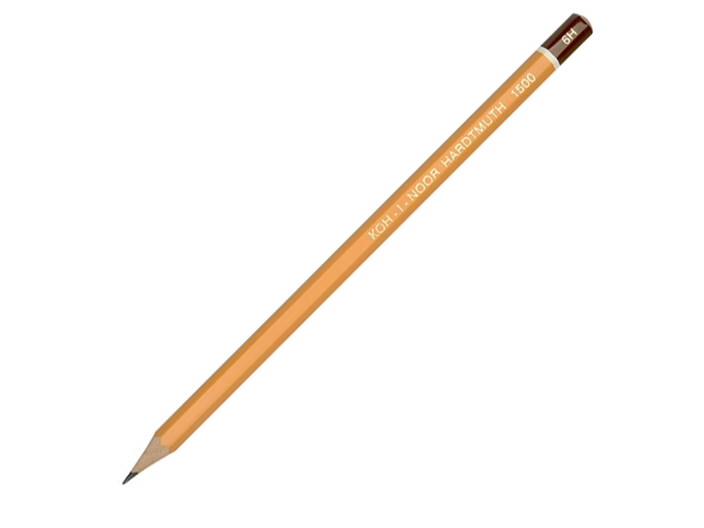 Карандаш графитный 6Н. Koh-i-Noor 1500.6H