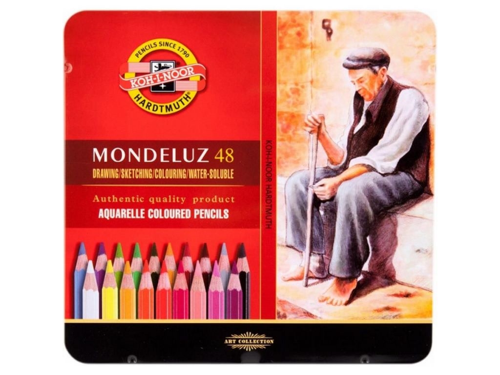Карандаши цветные акварельные Mondeluz 48 шт., Koh-i-Noor