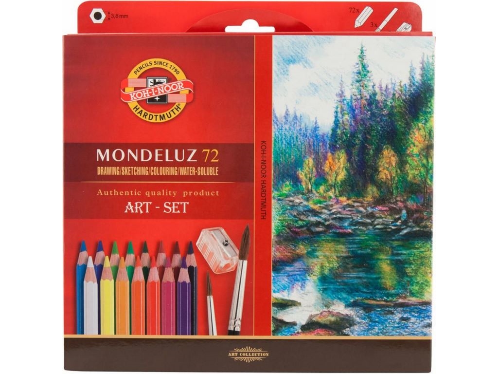 Карандаши цветные акварельные Mondeluz 72 шт., Koh-i-Noor