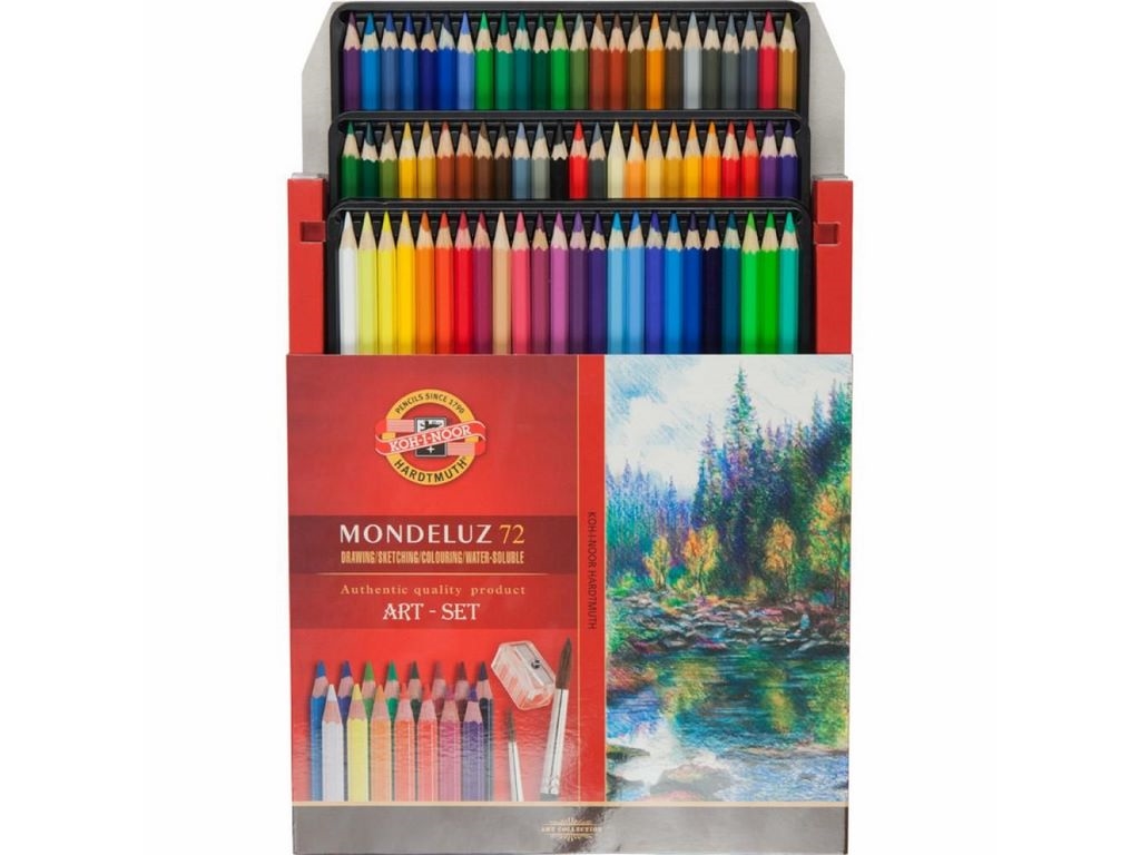 Карандаши цветные акварельные Mondeluz 72 шт., Koh-i-Noor