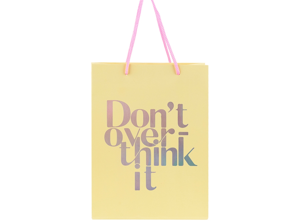 Пакет паперовий подарунковий 18х24см. Don't overthink it. Axent 8501-30-A