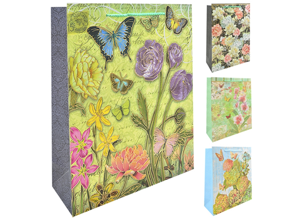 Пакет подарунковий паперовий S Delicate flower 18х23х8 см, ST01616-S