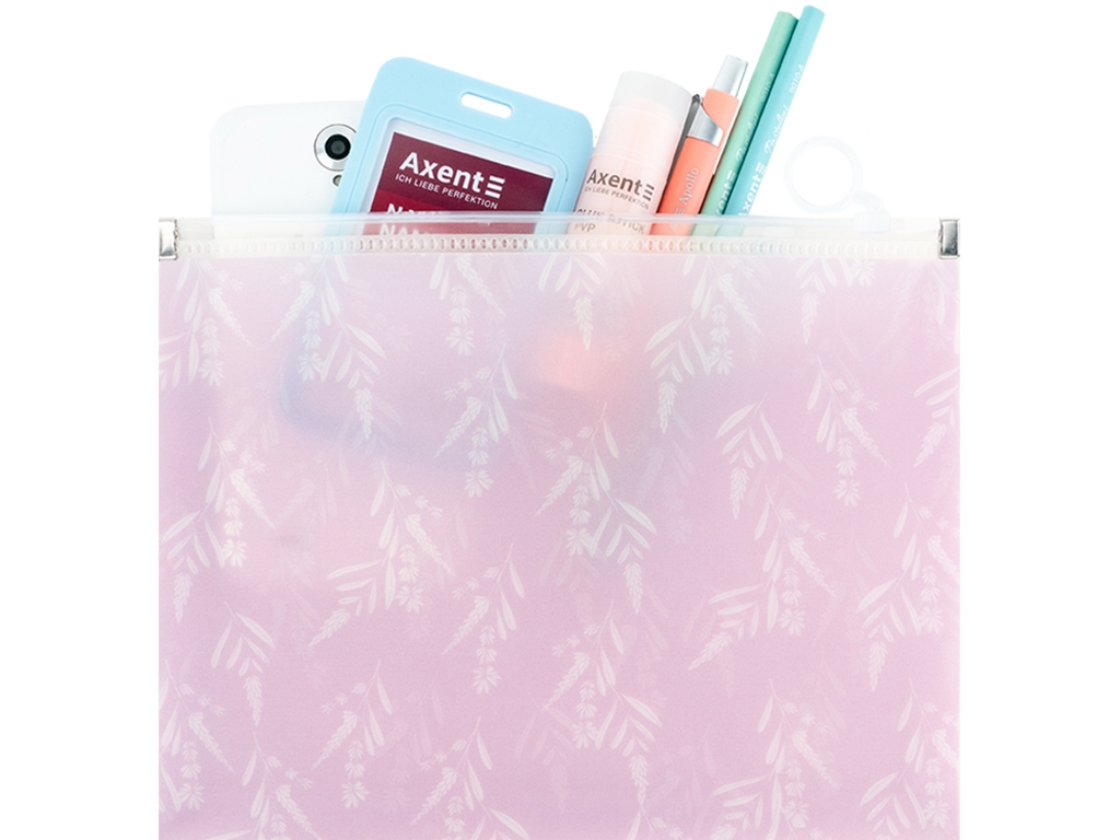 Папка на блискавці zip-lock А5+ Lavender-3. Axent 1498-38-A