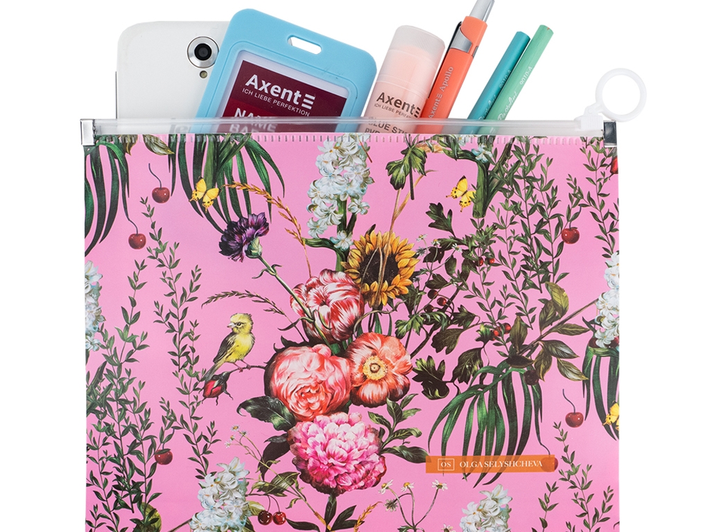 Папка на блискавці zip-lock А5+ OS Summer . Axent 1498-35-A
