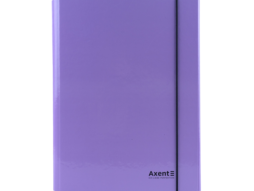 Папка на гумках бузкова А4. Pastelini. Axent 1213-36-A