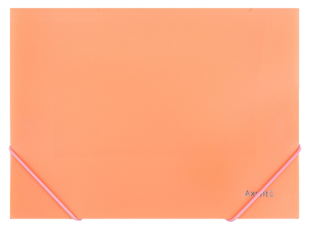 Папка на гумках персикова А5+. Pastelini. Axent 1514-42/1-A