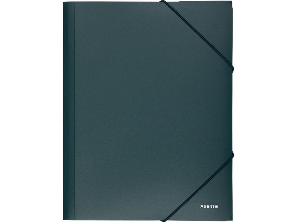 Папка на резинках А4 зелёная. Axent 1508-05-A