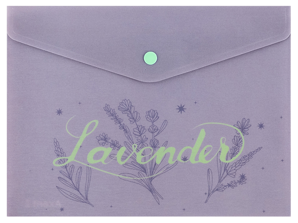 Папка на кнопке A5+ Lavender-1. Axent 1496-36-A