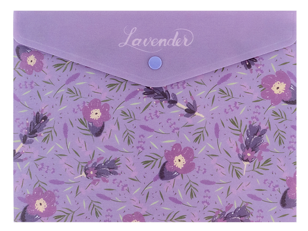 Папка на кнопке A5+ Lavender-2. Axent 1496-37-A