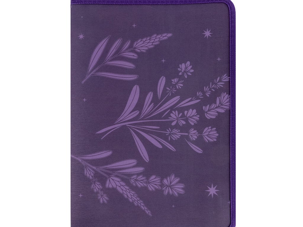 Папка об'ємна на блискавці А4+ Lavender-1. Axent 1804-36-A