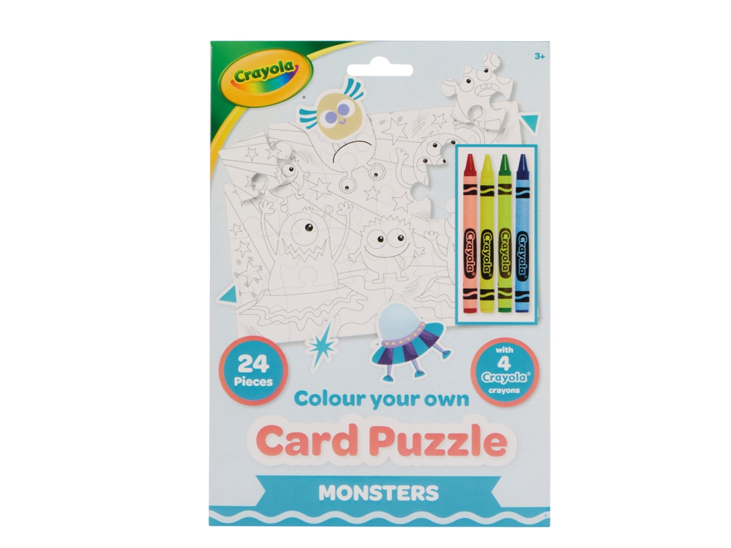 Творчий набір “Пазл Монстри”, пазл + розмальовка, Вік 3+, Crayola