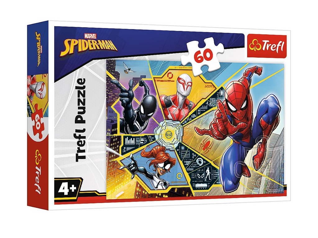 Пазл Trefl Marvel Spiderman Битва в паутине, 60 деталей