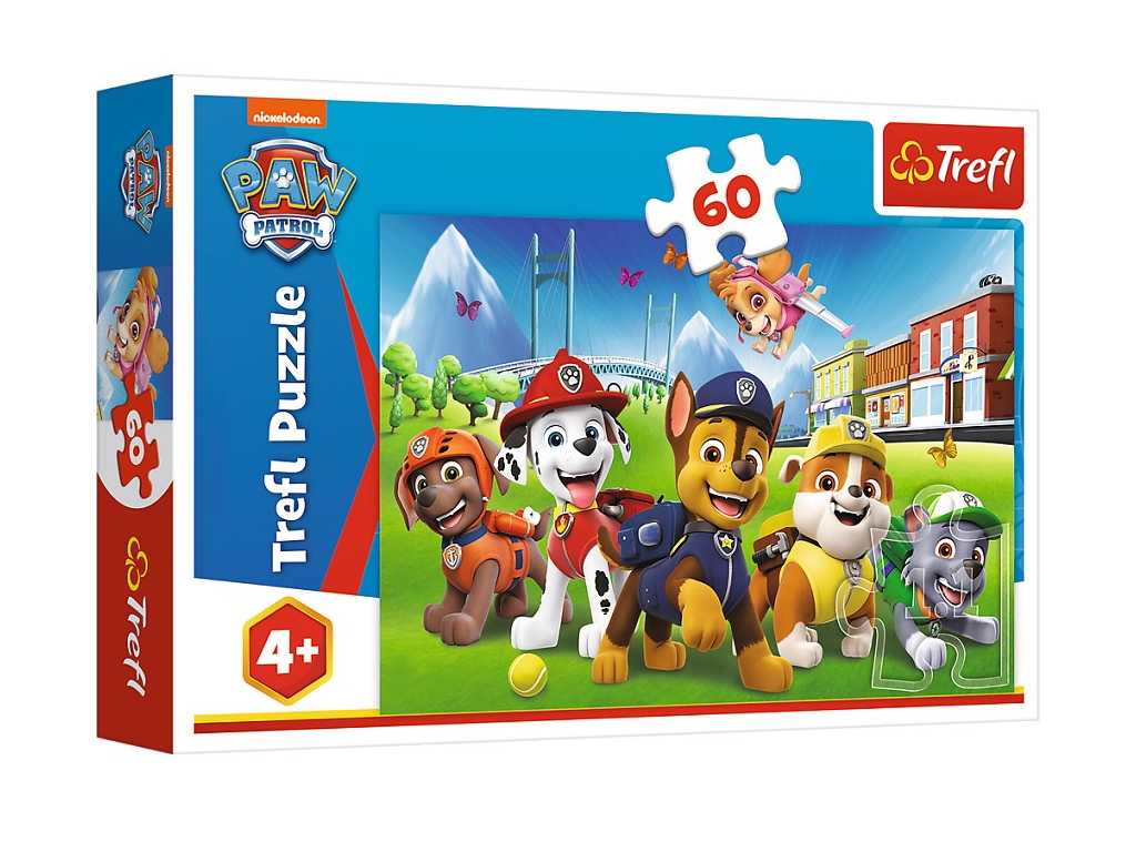 Пазл Trefl Paw Patrol Щенячий патруль на траве, 60 деталей