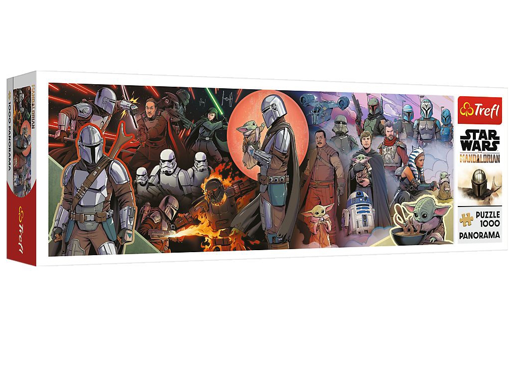 Пазл Trefl Panorama Star Wars Приключения Мандалорца, 1000 элементов