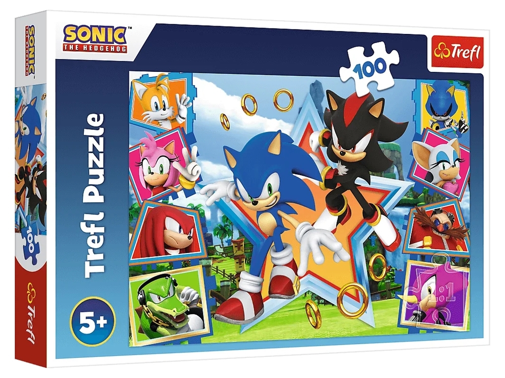 Пазл Trefl Meet Sonic, 100 деталей