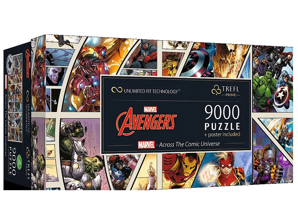 Пазл Trefl Prime Marvel Мстители Безграничная коллекция, 9000 элементов