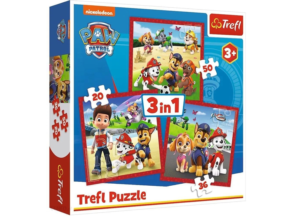 Пазл 3 в 1 Trefl Disney Mickey and Friends Микки и его веселая команда