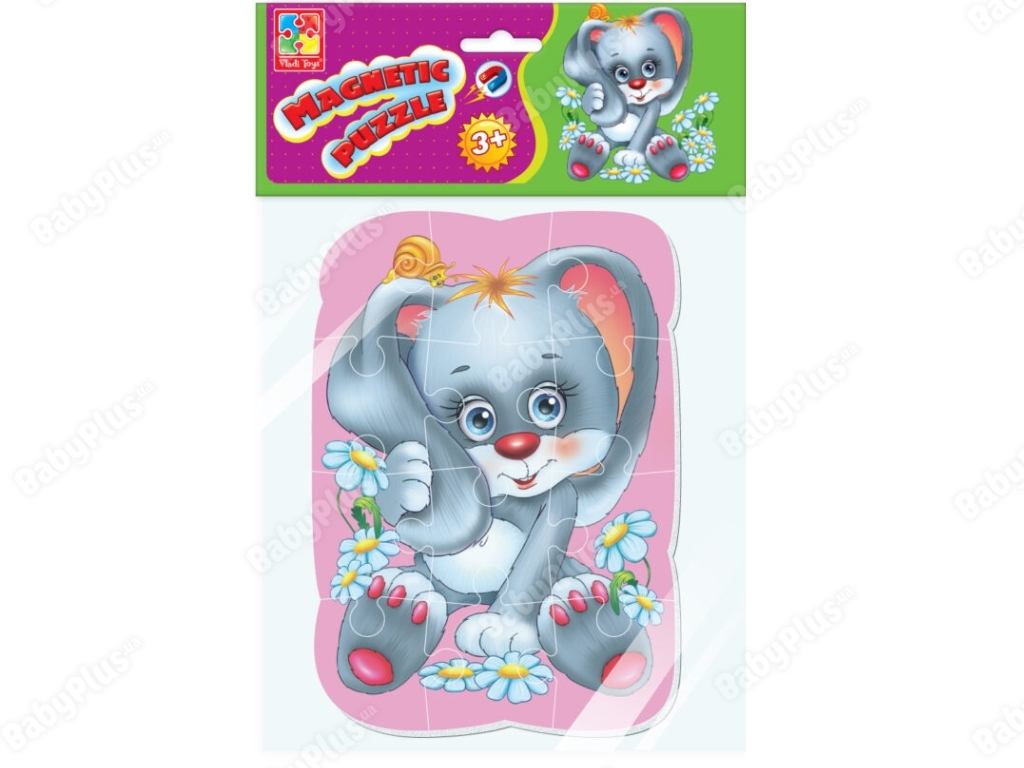Пазли на магніті А5 Зайчик, Vladi Toys