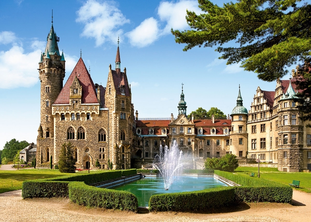 Пазли Замок Польща, 1500 елементів, Castorland
