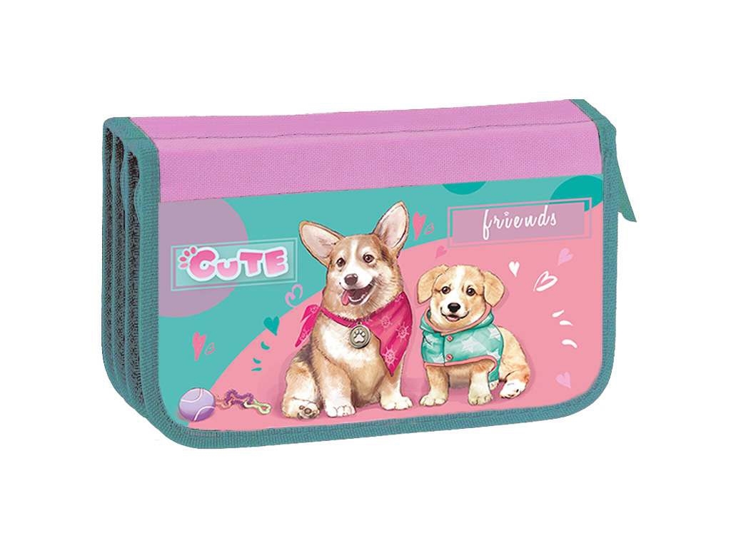 Пенал тройной картонный KIDIS, LoveMyCorgi, 14036