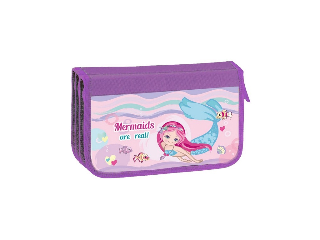 Пенал тройной картонный Mermaid, 14046