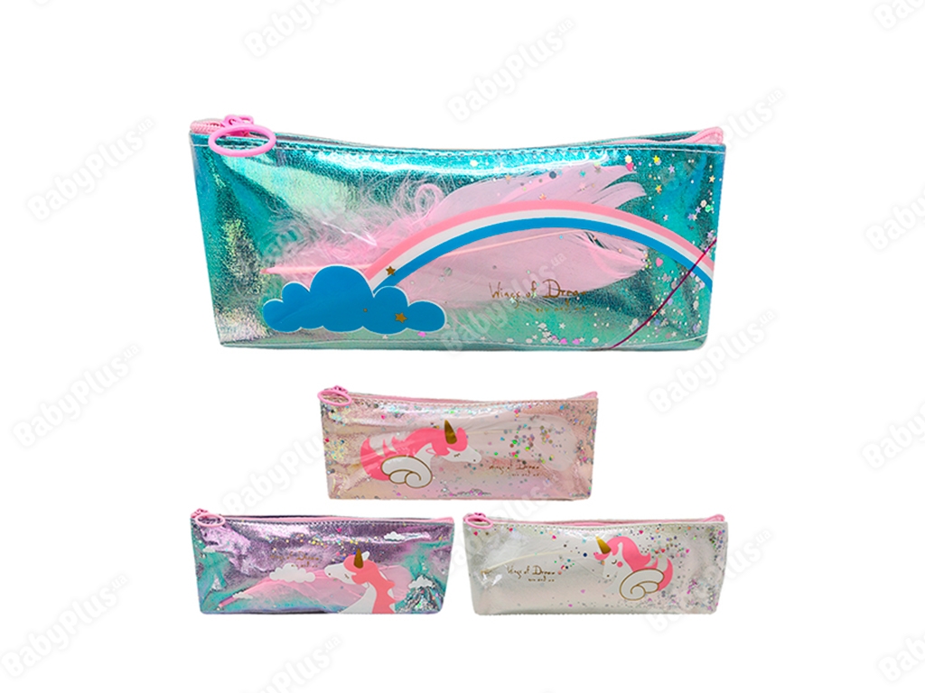 Пенал с блестками Unicorn 20х8х3 см, ST01740