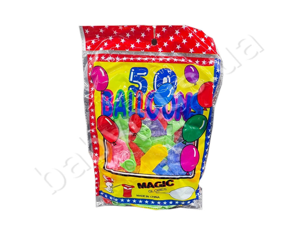 Воздушные шарики 24 см. 50 штук в упаковке. AIHAO Q10-50