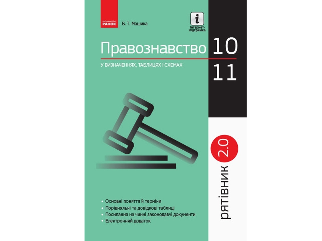 Правоведение в определениях таблицах и схемах 10-11 кл. Спасатель 2.0. Ранок Г109049У