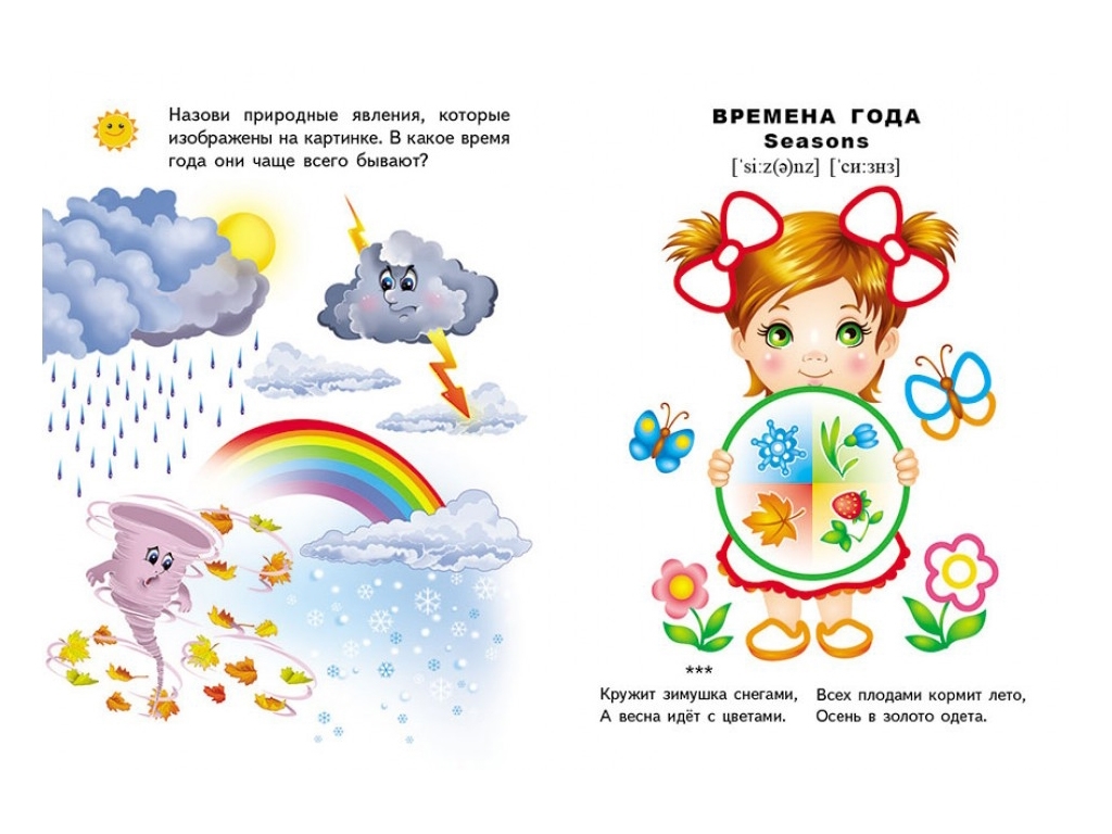 Розмальовка Перші розмальовки малюка, Пори року, Кольорові контури, Пегас