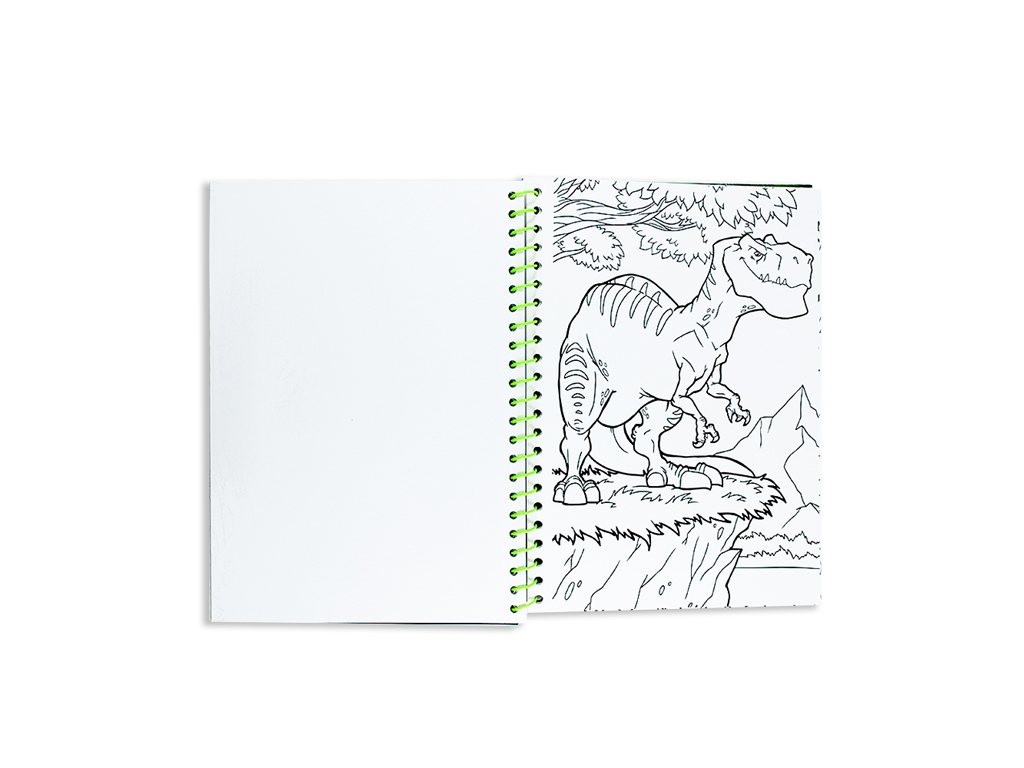 Раскраска "Dinosaur Expedition", со стикерами и карандашами, Возраст 3+, Moxy