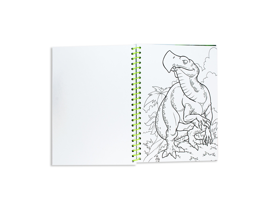 Раскраска "Dinosaur Expedition", со стикерами и карандашами, Возраст 3+, Moxy