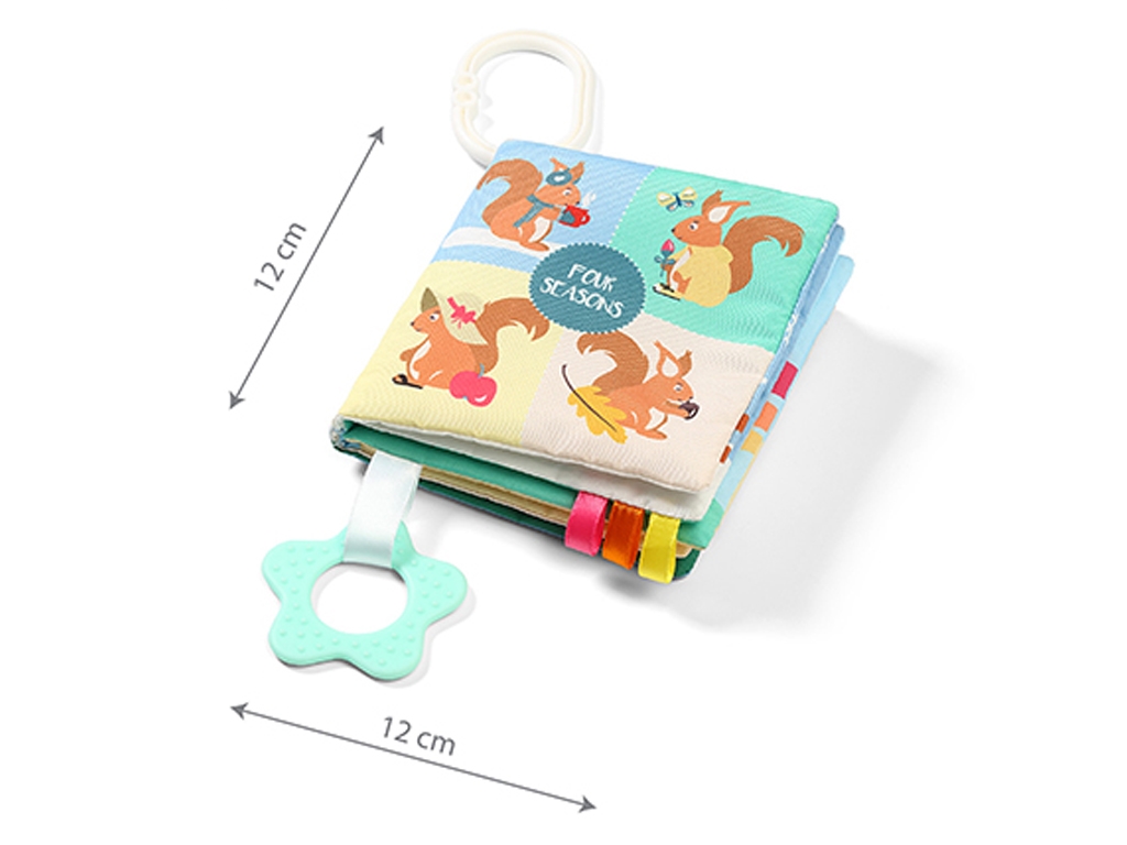 Развивающая мягкая книжечка Времена года. BabyOno 1511