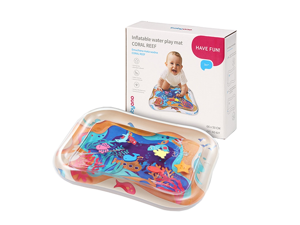 Развивающий водный коврик Коралловые рифы 66х50 см. Babyono 827