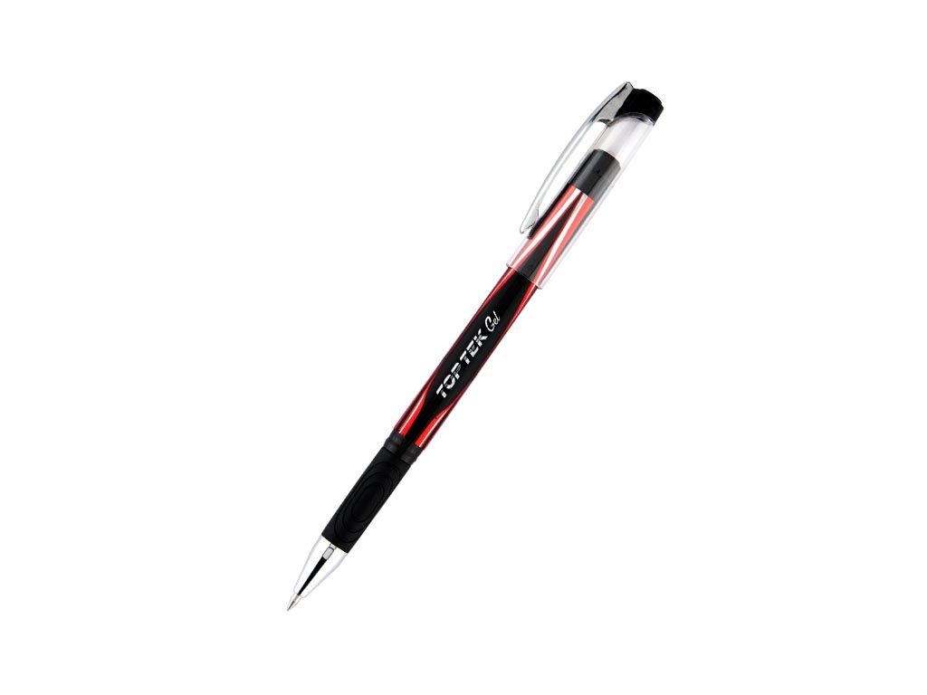 Ручка гелевая Top Tek Gel красная. Unimax UX-133-06