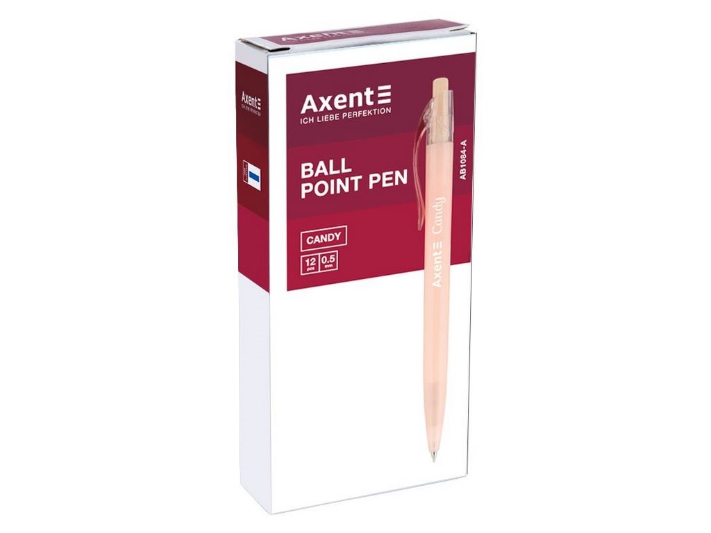 Ручка кулькова автоматична синя Candy, Axent AB1084-02-A (ціна за 1шт)