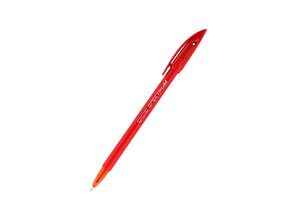 Ручка шариковая Spectrum красная, Unimax UX-100-06